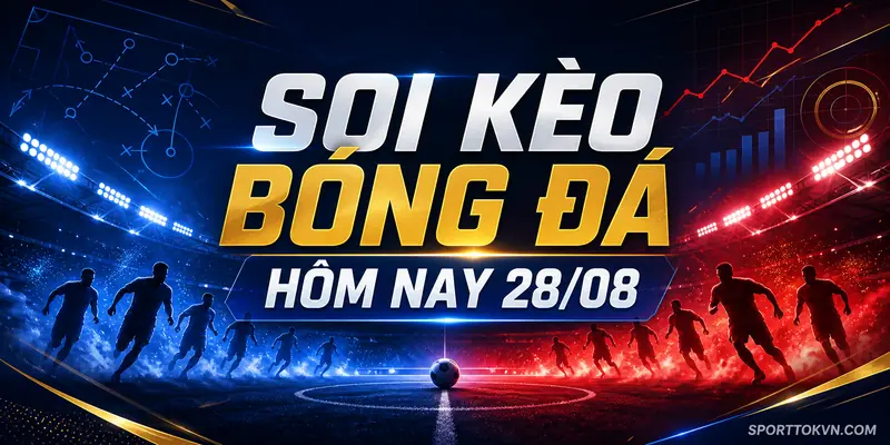 Ảnh bìa Soi kèo bóng đá hôm nay 28/08 – SportTokVN